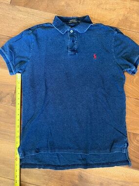 Polo by Ralph Lauren Men’s Navy Polo with Red Pony Logo